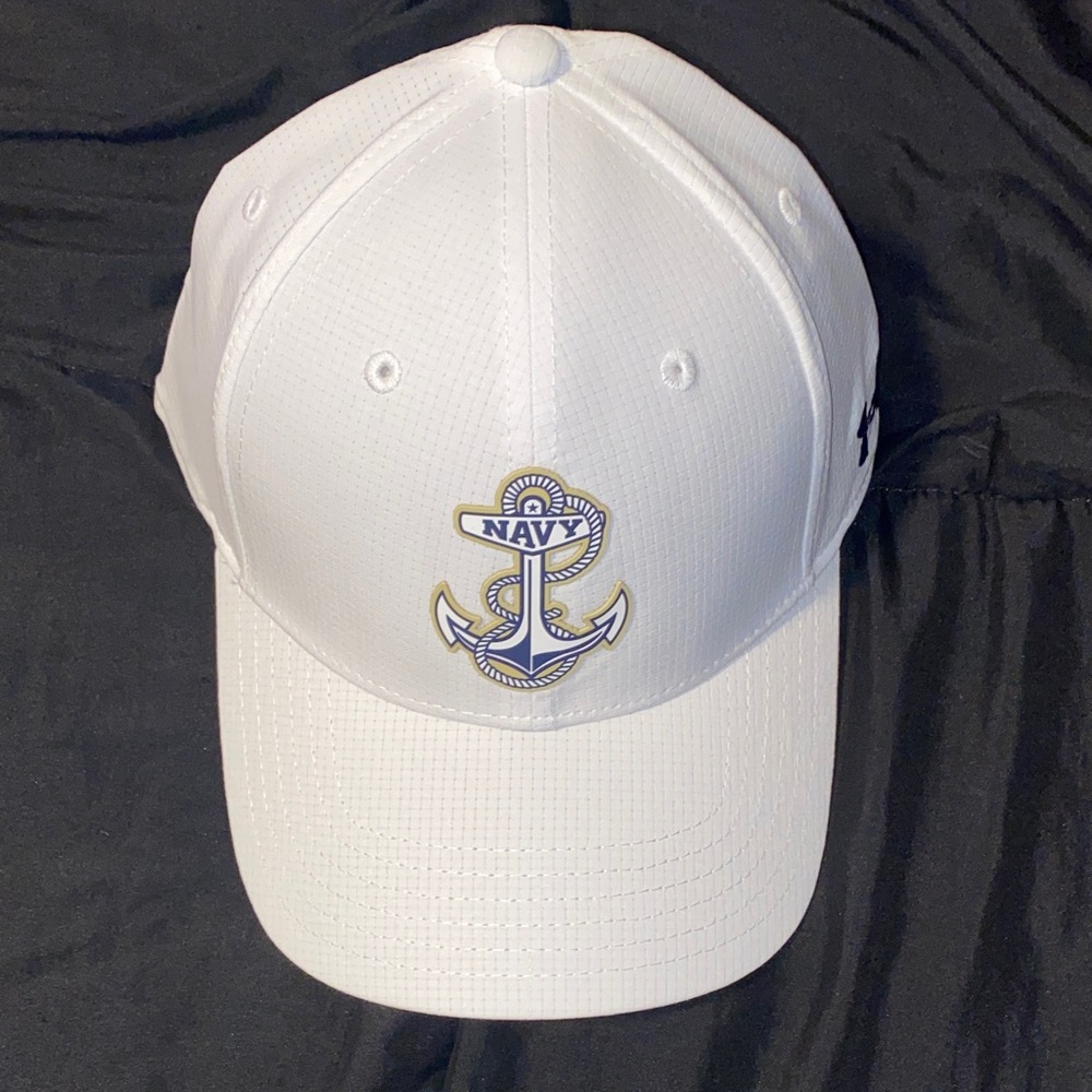 White Navy Hat Under Armour
